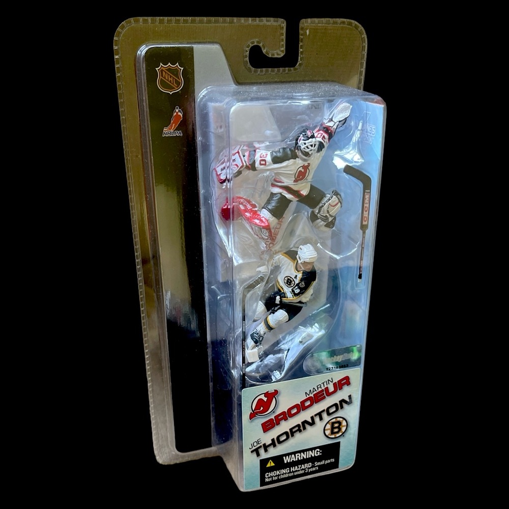 McFarlane NHL Series MARTIN BRODEUR & JOE THORNTON 3” Figure 2PK Cake Toppers